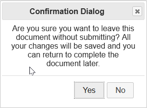 Save and Return to List Dialog Screenshot