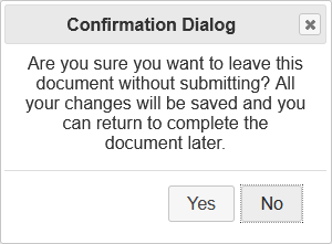 Submit Document Dialog Screenshot